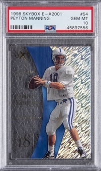 1998 Skybox E-X2001 #54 Peyton Manning Rookie Card - PSA GEM MT 10